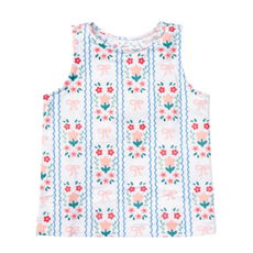 HONESTY Floral Bow Tank Top