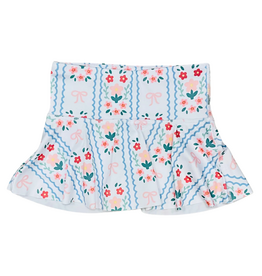 HONESTY Floral Bow Skirt