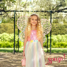 SPEEDY MONKEY FLORA DRESS & WING SET