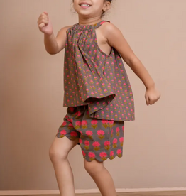 yo baby Halter Top and Shorts Set:   Earthy Brown