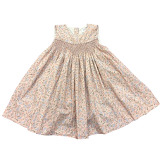 LULU BEBE Daisy-Pink Floral Sleeveless Dress