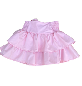FLOWERS BY ZOE Girls Peach Poplin Skirt