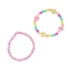 RAINBOW FLOWER BRACELET SET