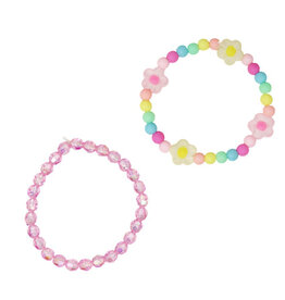 RAINBOW FLOWER BRACELET SET