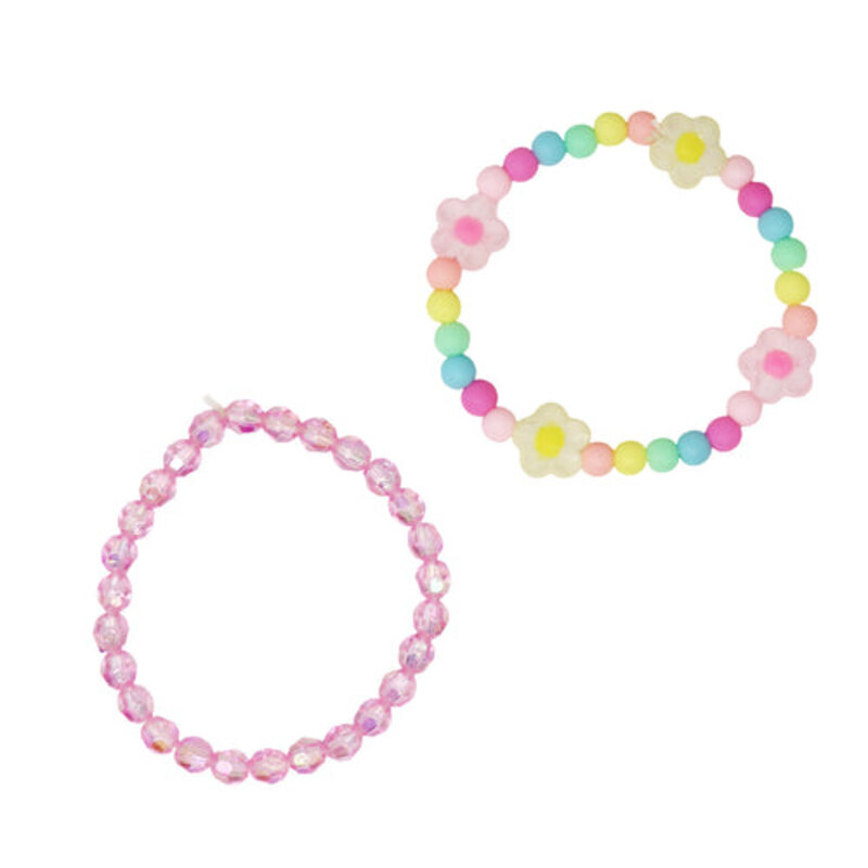 RAINBOW FLOWER BRACELET SET