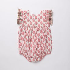 PINK CHICKEN Baby Girls Elsie Bubble-Pink Dahlia Floral