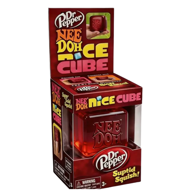 AURAQUISE Stress Relief Squeeze Toy-  Red Cube