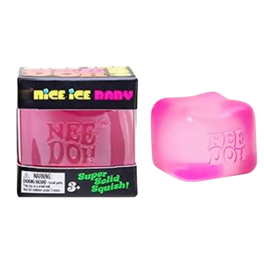 AURAQUISE Stress Relief Squeeze Toy-  Pink Cube