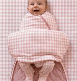 GUNAMUNA SWADDLE-PINK GINGHAM