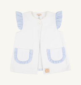 THE BEAUFORT BONNET COMPANY CALLIE COVER UP-TERRYCLOTH Worth Ave White/Blue