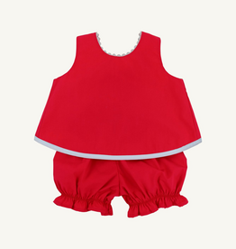 THE BEAUFORT BONNET COMPANY SUSANNE SWING TOP SET-BROADCLOTH Richmond Red/Blue