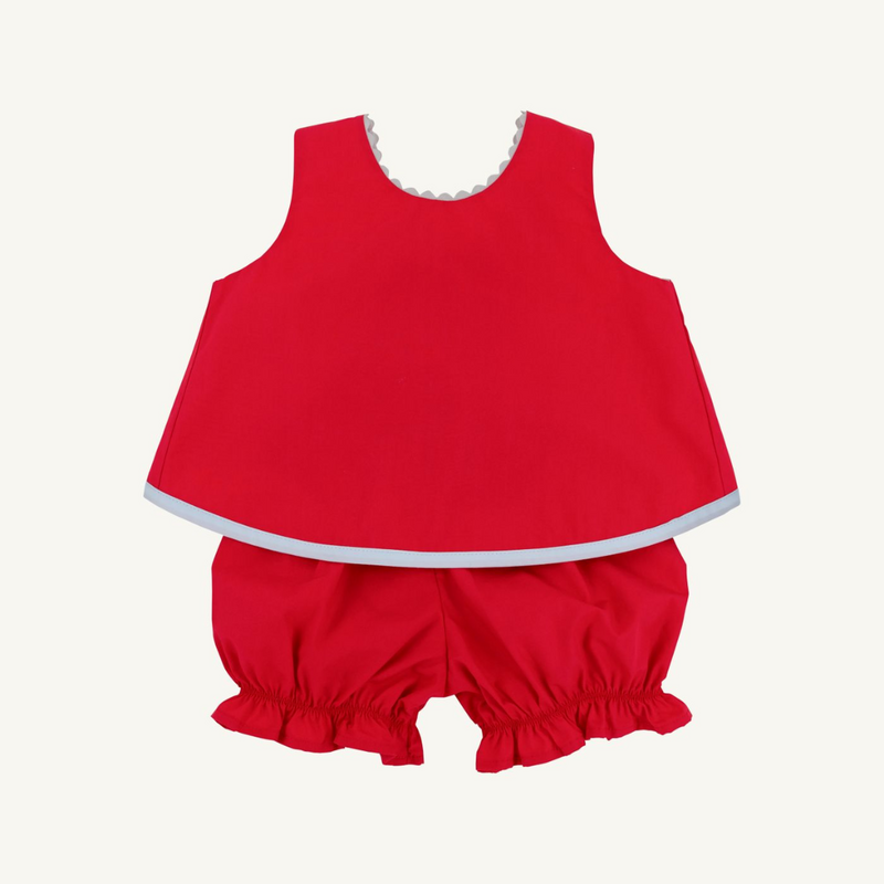 THE BEAUFORT BONNET COMPANY SUSANNE SWING TOP SET-BROADCLOTH Richmond Red/Blue