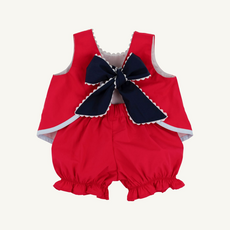 THE BEAUFORT BONNET COMPANY SUSANNE SWING TOP SET-BROADCLOTH Richmond Red/Blue