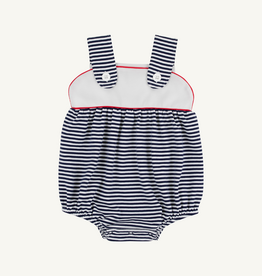 THE BEAUFORT BONNET COMPANY BINGHAM BUBBLE-PIMA Nantucket Navy Stripe/White/Red