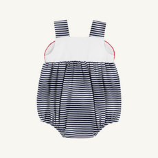 THE BEAUFORT BONNET COMPANY BINGHAM BUBBLE-PIMA Nantucket Navy Stripe/White/Red