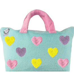 ISCREAM HEARTS COLOR BLOCK OVERNIGHT BAG