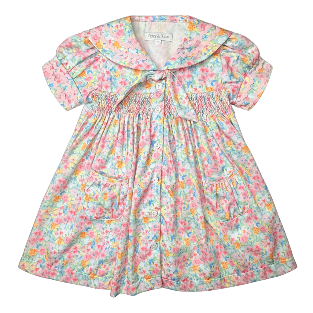 PERCY & TYNE SMOCKED SAILOR DRESS