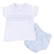 MAGNOLIA BABY Landry Smocked Diaper Cover Set