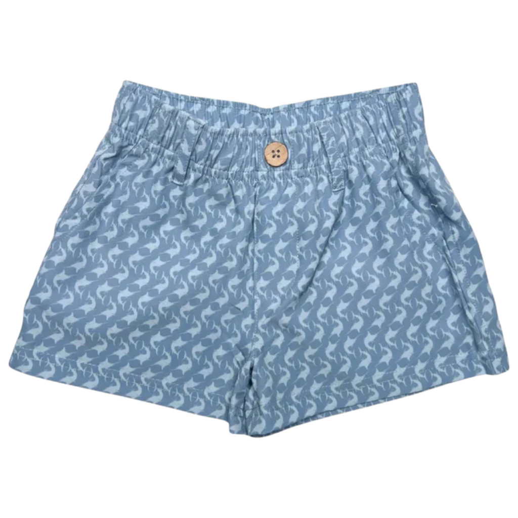 SOUTHBOUND Boys Performance Play Shorts-Blue/Blue Fish