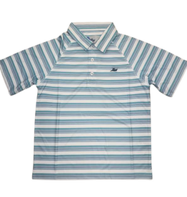 SOUTHBOUND Boys Polo-Navy/Nile/Fog