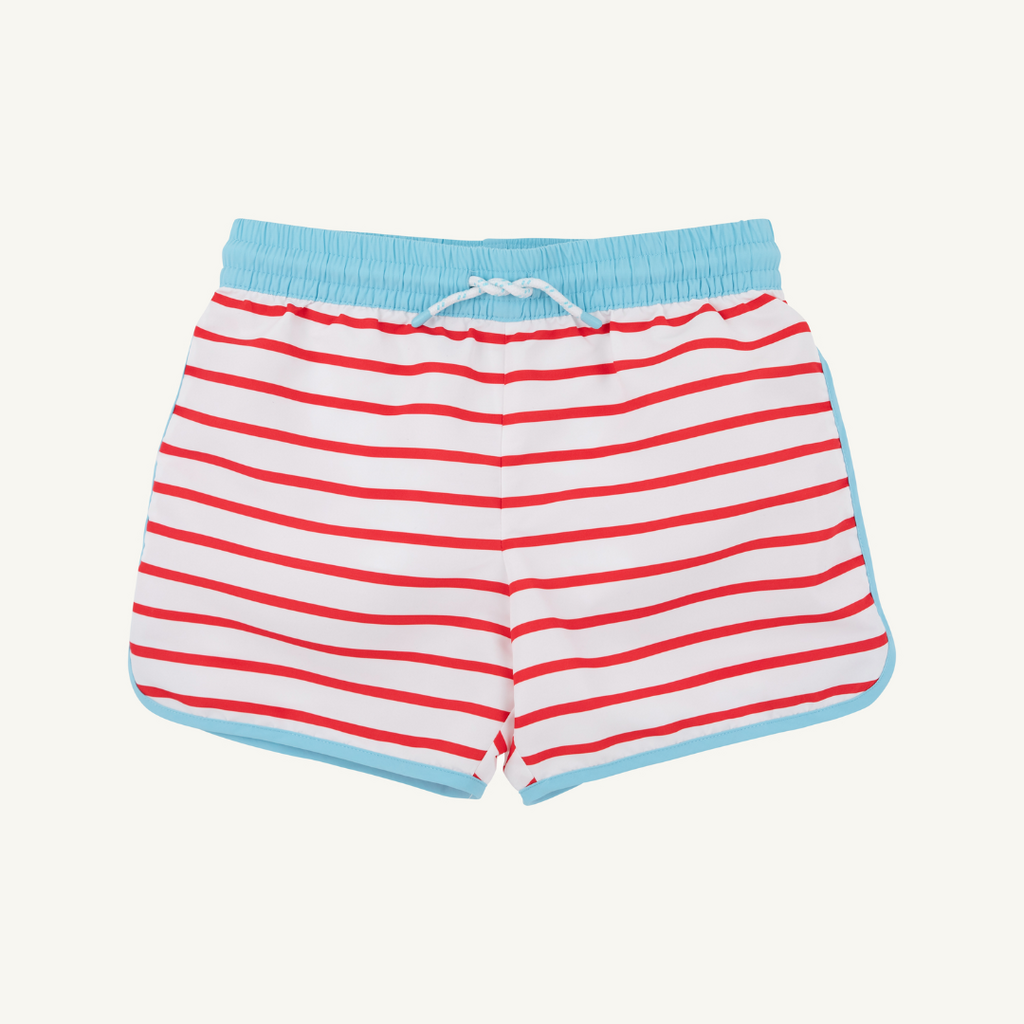 THE BEAUFORT BONNET COMPANY TANNER TRUNKS Richmond Red Stripe/Blue