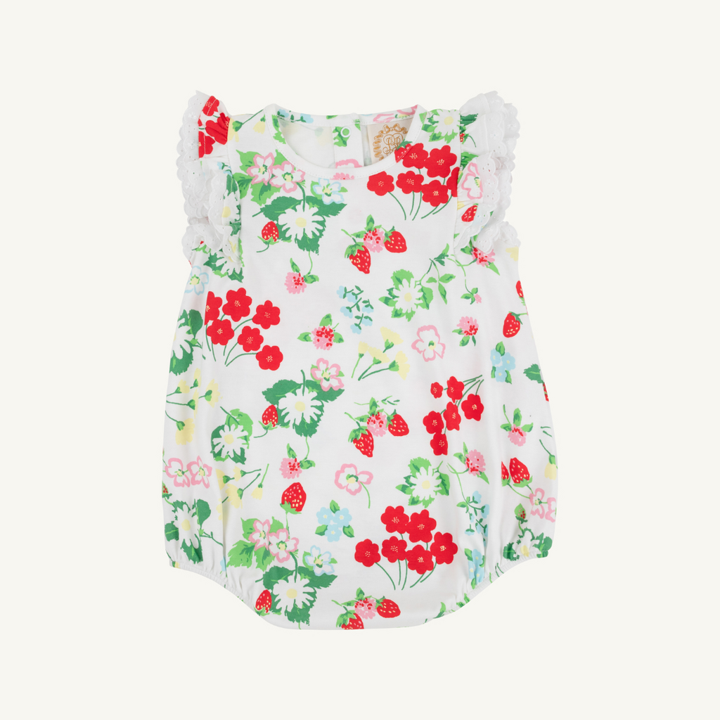 THE BEAUFORT BONNET COMPANY RUEHLING RUFFLE BUBBLE-PIMA Berry Sweet