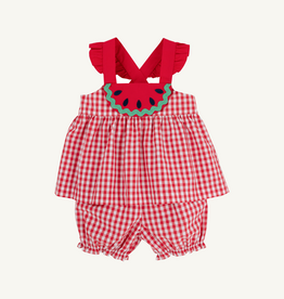 THE BEAUFORT BONNET COMPANY NANCY'S NOVELTY SET WOVEN DYED YARN Rich Red Gingham