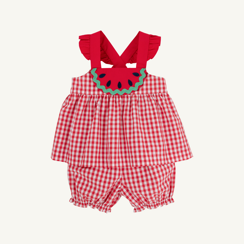 THE BEAUFORT BONNET COMPANY NANCY'S NOVELTY SET WOVEN DYED YARN Rich Red Gingham