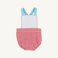 THE BEAUFORT BONNET COMPANY SAYRE SUNSUIT Richmond Red Gingham