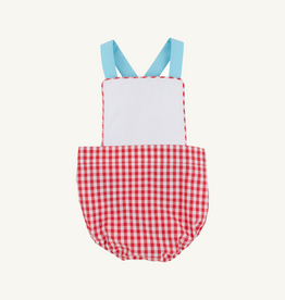 THE BEAUFORT BONNET COMPANY SAYRE SUNSUIT Richmond Red Gingham