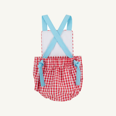 THE BEAUFORT BONNET COMPANY SAYRE SUNSUIT Richmond Red Gingham
