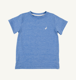 THE BEAUFORT BONNET COMPANY PREPLETIC CARTER CREWNECK Sunrise Blvd Blue/Worth Ave White