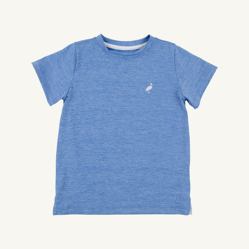 THE BEAUFORT BONNET COMPANY PREPLETIC CARTER CREWNECK Sunrise Blvd Blue/Worth Ave White