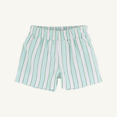 THE BEAUFORT BONNET COMPANY SHEFFIELD SHORTS Tally Rd Ticking Stripe/Green