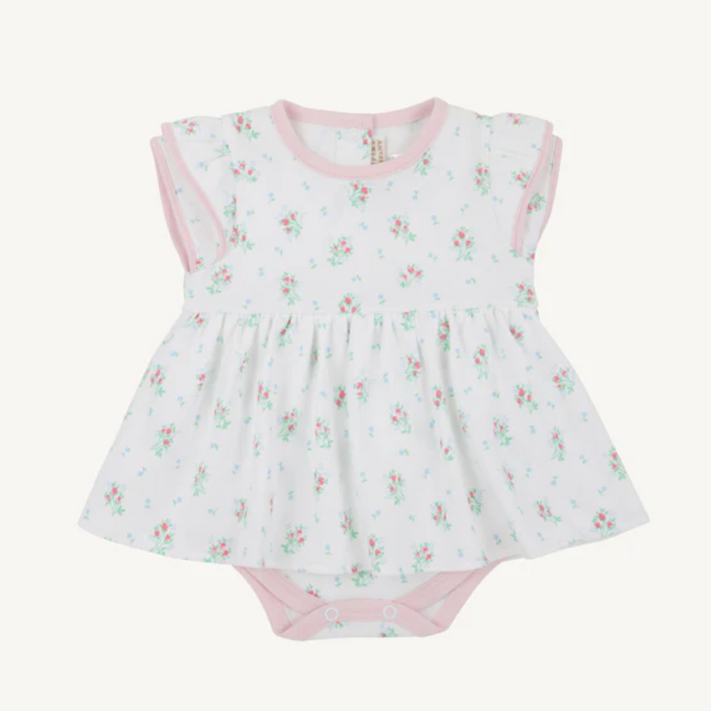 THE BEAUFORT BONNET COMPANY DAISY'S DIAPER COVER DRESS Lancaster Gate Garden Palm Beach Pk