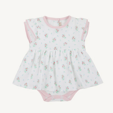 THE BEAUFORT BONNET COMPANY DAISY'S DIAPER COVER DRESS Lancaster Gate Garden Palm Beach Pk