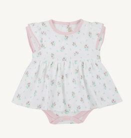 THE BEAUFORT BONNET COMPANY DAISY'S DIAPER COVER DRESS Lancaster Gate Garden Palm Beach Pk
