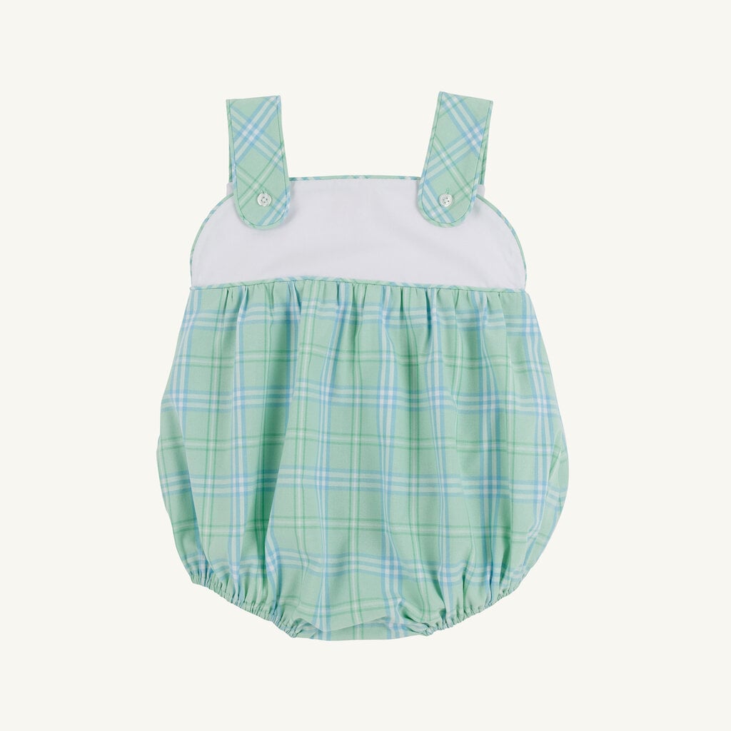 THE BEAUFORT BONNET COMPANY BINGHAM BUBBLE Worth Ave White/Pelham Bay Plaid (Green)