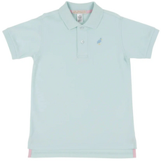 THE BEAUFORT BONNET COMPANY Prim and Proper Polo Sea Island Seafoam/Beale St Blue Multi