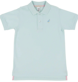 THE BEAUFORT BONNET COMPANY Prim and Proper Polo Sea Island Seafoam/Beale St Blue Multi