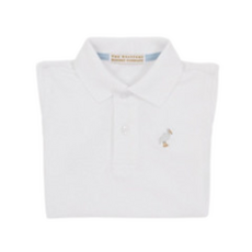THE BEAUFORT BONNET COMPANY PRIM AND PROPER POLO SS-PIMA  Worth Avenue White/Multi