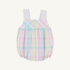 THE BEAUFORT BONNET COMPANY BABS BUBBLE-Brunch Plate Plaid/Worth Ave White