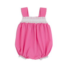 THE BEAUFORT BONNET COMPANY BABS BUBBLE-BROADCLOTH Winter Park Pink/Worth Ave White