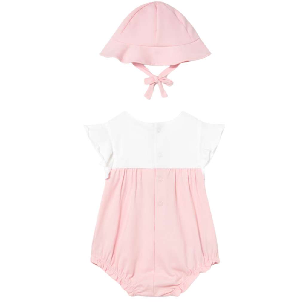 Girl's Floral Romper w/Hat