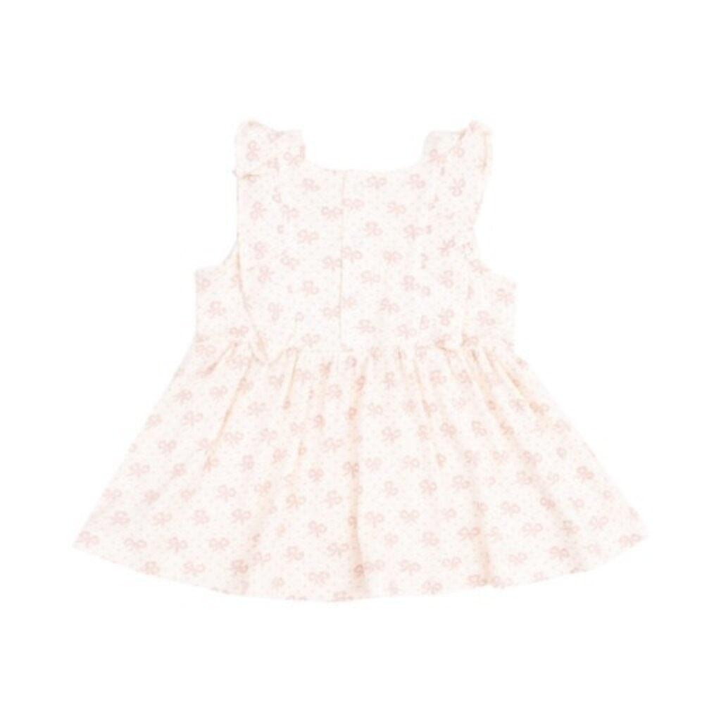 ANGEL DEAR Vintage Mini Bows Square Neck Ruffle Tank and Bike Short