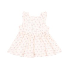 ANGEL DEAR Vintage Mini Bows Square Neck Ruffle Tank and Bike Short
