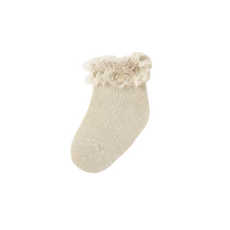 Girl's Frilly Socks-Champagne
