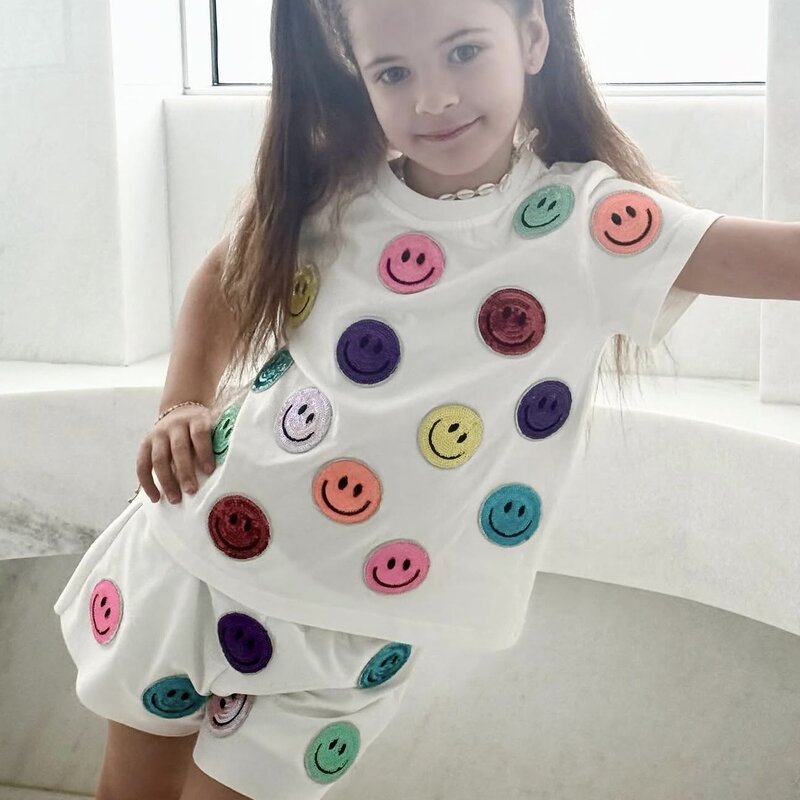 ROCKWILDE SEQUIN SMILEY FACE SET