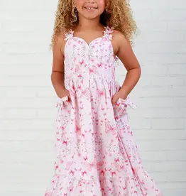 ROCKWILDE GIRL'S PINK PRINTED DRESS