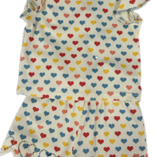 ROCKWILDE HEART TOP W/SKORT RHINESTONE DETAIL